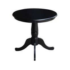 30" Round Top Pedestal Dining Table - International Concepts
