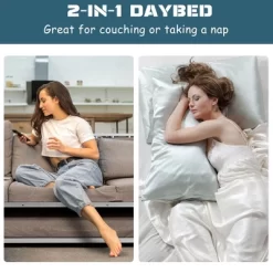 Costway Twin Metal Daybed With Roll Out Trundle Heavy Duty Frame Sofa Bed Set -Cozy Living Deals Store GUEST fcb34abb 3801 4957 bcc6 72adf91a8571