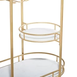 Contemporary Iron Bar Cart Gold - Olivia & May -Cozy Living Deals Store GUEST fd1048bc bd14 458f b5fa bfaa8eaa1621