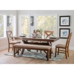 Jackson Dining Table Dark Hazelnut - Powell Company. -Cozy Living Deals Store GUEST fd6a2329 8929 4314 b5d6 2bb18f3c0c3e