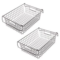 Set Of 2 Storage Bins - Basket Set For Toy, Kitchen, Closet, And Bathroom Storage - Large Shelf Organizers With Handles By Home-Complete (Brown) 16 Set Of 2 Storage Bins - Basket Set For Toy, Kitchen, Closet, And Bathroom Storage - Large Shelf Organizers With Handles By Home-Complete (Brown) -Cozy Living Deals Store GUEST fddbc4b1 a136 464a b23e 16199efa1819