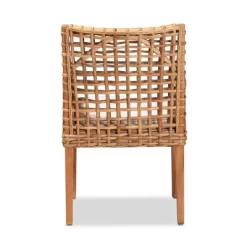 Saoka Wood And Rattan Armchair Natural Brown/White - Bali & Pari -Cozy Living Deals Store GUEST fe60d5e5 a96c 46d8 9349 954e4107ef89