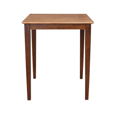 Solid Wood Top Table With Shaker Legs Cinnamon/Brown - International Concepts 1 Solid Wood Top Table With Shaker Legs Cinnamon/Brown - International Concepts