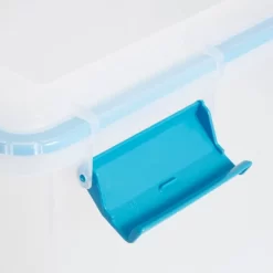 Sterilite 32 Quart Stackable Clear Plastic Storage Tote Container With Blue Gasket Latching Lid For Home And Office Organization, Clear -Cozy Living Deals Store GUEST febc9acc 4c17 4452 955d 298b31535020