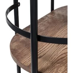 Honey-Can-Do 3 Tier Oval Bar Cart Walnut -Cozy Living Deals Store GUEST fef1c20f 243e 4de6 88ca 238713d5930d