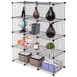 Costway 12 Cube Grid Wire Organizer Wardrobe Shelves Bookcase DIY -Cozy Living Deals Store GUEST ff4fb1a6 1b64 4e15 b18a ecd0fa52c0f6