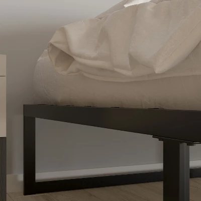 Merrick Lane 14 Inch Steel Bed Frame With Steel Slat Support For Any Mattress (No Box Spring Required) 5 Merrick Lane 14 Inch Steel Bed Frame With Steel Slat Support For Any Mattress (No Box Spring Required) - Image 5