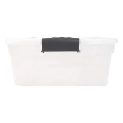 Homz 15.5 Qt Plastic Multipurpose Stackable Clear Storage Container Bins With Lid For Home Or Office Organization, Gray Latch (8 Pack) -Cozy Living Deals Store GUEST ffcc8279 c065 46d2 8c7c 66b0082870f8