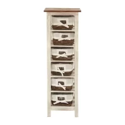 Farmhouse Mahogany Rectangular Storage Unit White - Olivia & May -Cozy Living Deals Store GUEST fff815a3 cb74 4d37 a6f7 99fd48f7ca2a